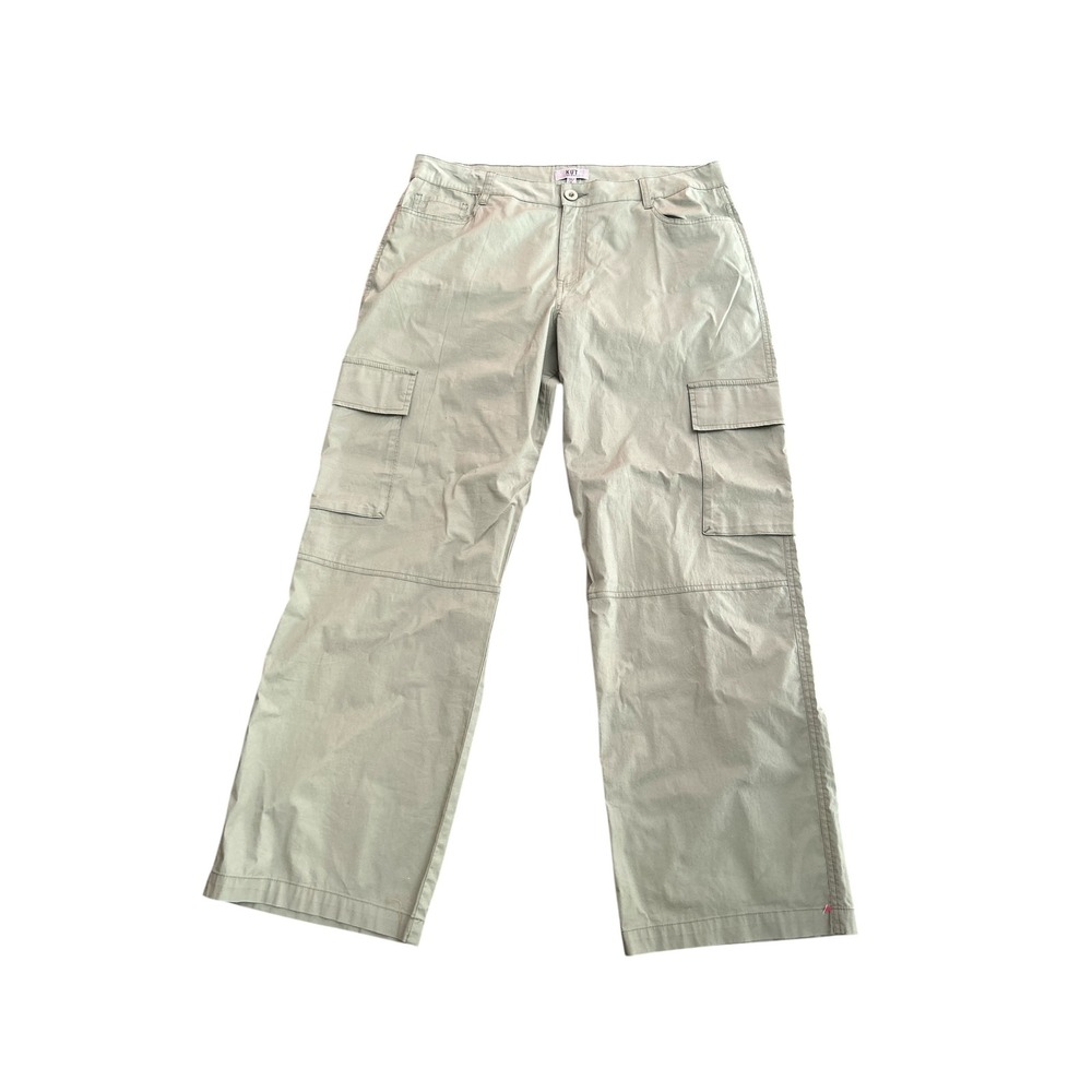 KUT from the Kloth Olive Green Cargo Pants Wide Leg Utility Trousers Sz 14‎ nwot
